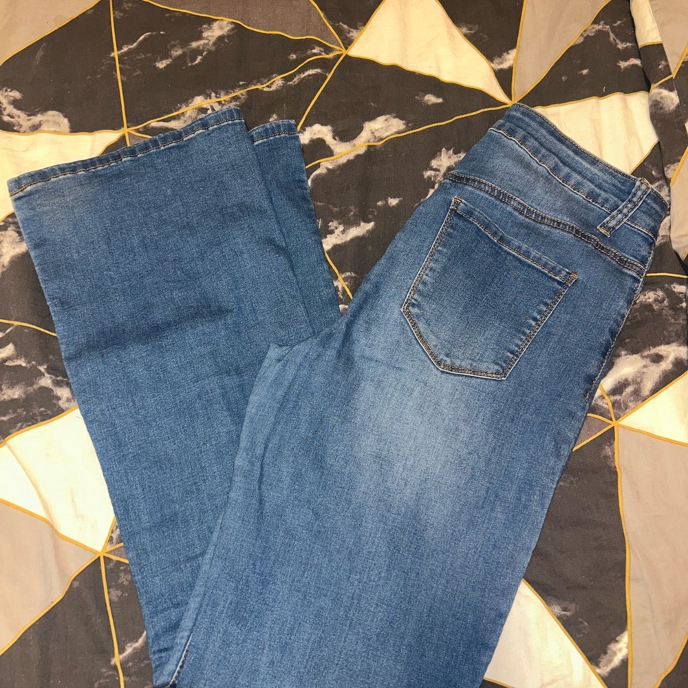 Wax Jean Women's Straight Leg Blue Jeans